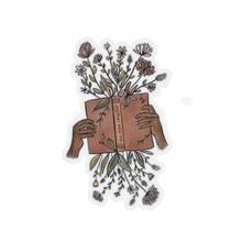 Load image into Gallery viewer, One More Chapter Floral Book Hands Sticker
