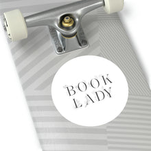 Load image into Gallery viewer, Book Lady | Round Vinyl Sticker
