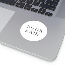 Load image into Gallery viewer, Book Lady | Round Vinyl Sticker
