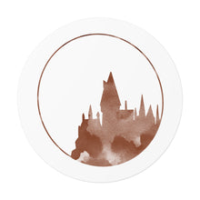 Load image into Gallery viewer, Hogwarts Silhouette Round Vinyl Sticker
