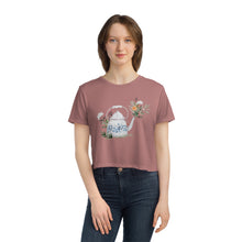 Load image into Gallery viewer, Floral Tea Pot Cropped Tee
