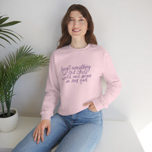 Load image into Gallery viewer, Forget Everything in purple | Crewneck Sweatshirt
