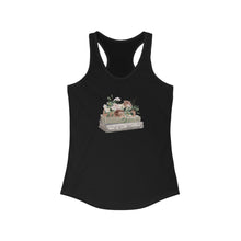 Load image into Gallery viewer, Flowers on Top of Books Racerback Tank
