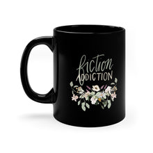 Load image into Gallery viewer, Floral Fiction Addiction | 11oz Black Mug

