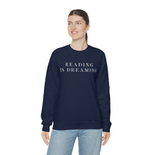 Load image into Gallery viewer, Reading is Dreaming Crewneck
