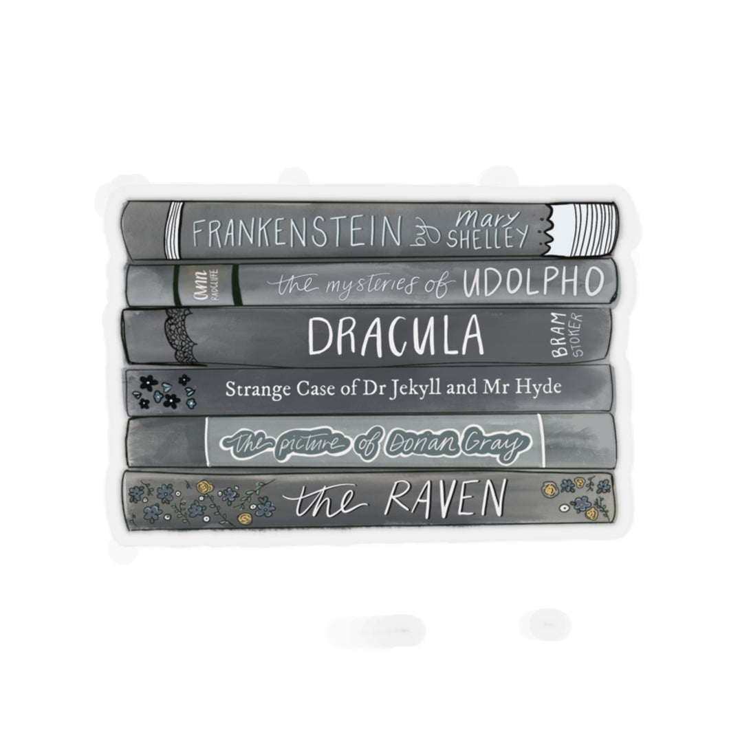 Dark Academia Book stack Sticker