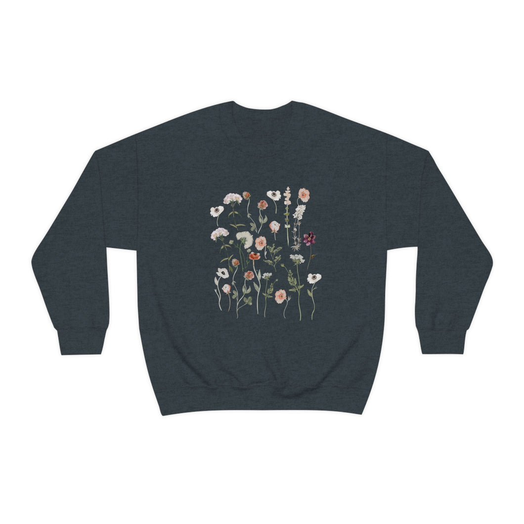 Wildflower Floral Print | Crewneck Sweatshirt