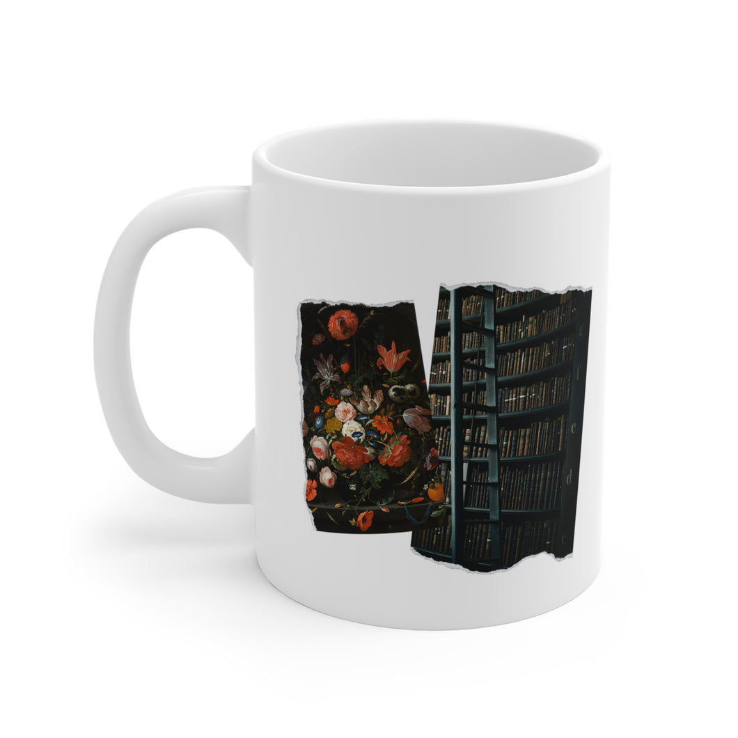Fall Book Shelf Mug