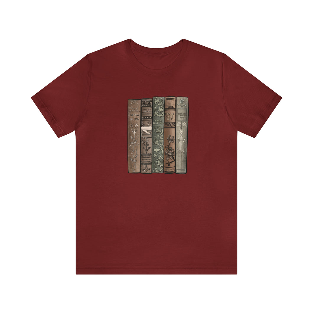 Old Fashioned Book Stack Tee