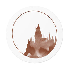 Load image into Gallery viewer, Hogwarts Silhouette Round Vinyl Sticker
