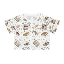 Load image into Gallery viewer, Books In Bloom Crop Tee
