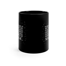 Load image into Gallery viewer, Words are Magic Black Mug
