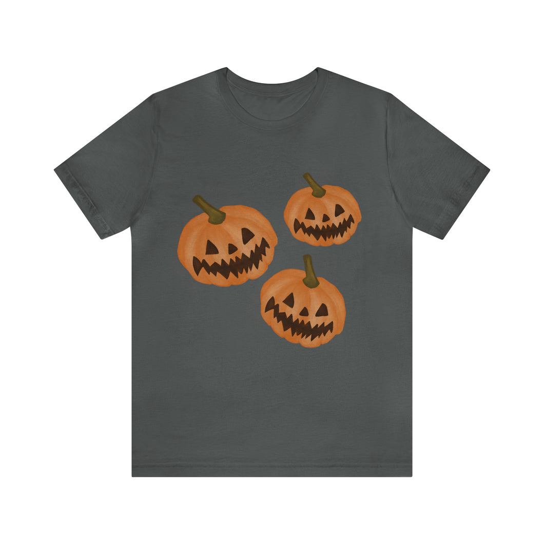 Three Halloween Pumpkins Tee