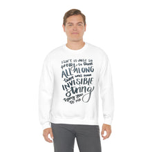 Load image into Gallery viewer, Isn&#39;t it Just so Pretty to Think All Along There Was Some Invisible String Tying You to Me | Folklore | Crewneck
