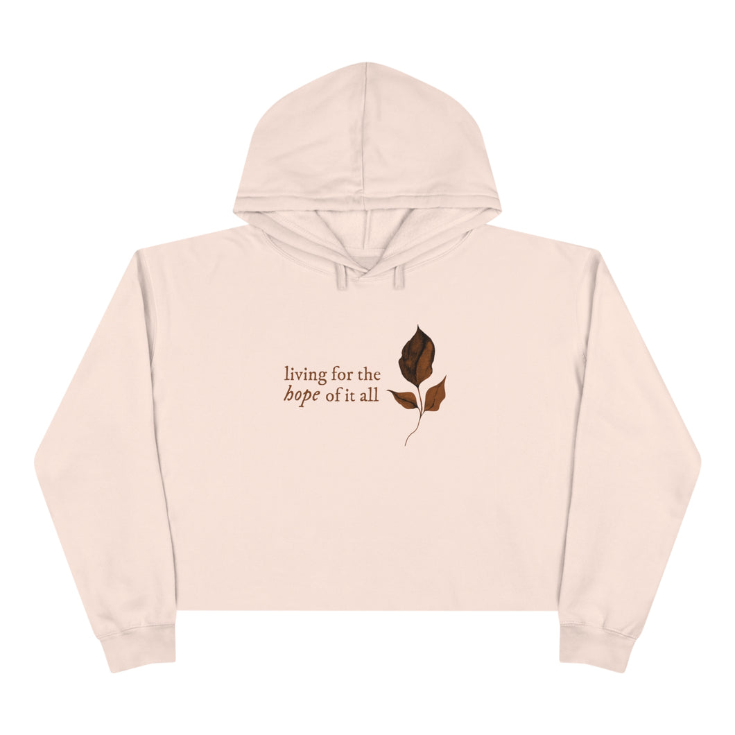 Living for the Hope of it all | Folklore | Crop Hoodie