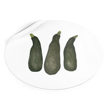 Load image into Gallery viewer, Illyrian Zucchinis Round Vinyl Sticker

