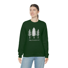Load image into Gallery viewer, Forks Washington with Trees | Crewneck Sweatshirt
