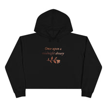 Load image into Gallery viewer, Once Upon a Midnight Dreary Crop Hoodie
