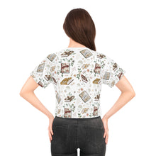 Load image into Gallery viewer, Books In Bloom Crop Tee
