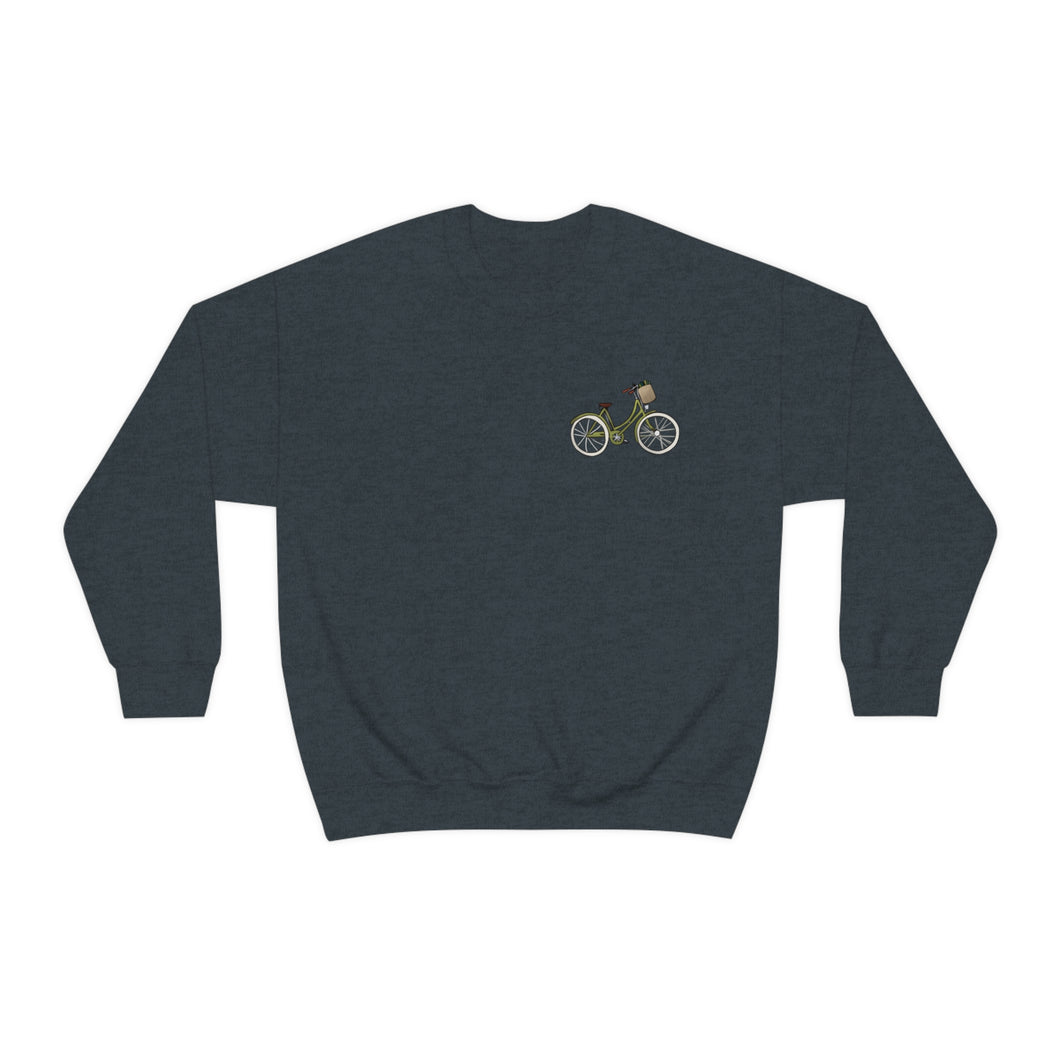 Bicycle Filled With Books Crewneck