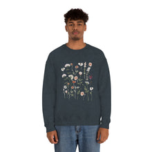 Load image into Gallery viewer, Wildflower Floral Print | Crewneck Sweatshirt
