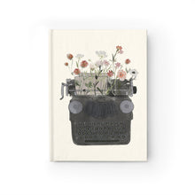 Load image into Gallery viewer, Floral Typewriter Journal - Ruled Line
