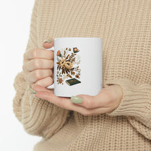 Load image into Gallery viewer, Floral Book | Ceramic Mug 11oz
