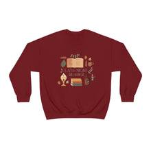 Load image into Gallery viewer, Late Night Reader | Crewneck Sweatshirt
