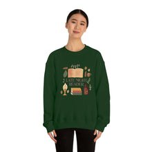 Load image into Gallery viewer, Late Night Reader | Crewneck Sweatshirt
