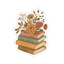 Load image into Gallery viewer, Austin Floral Book Stack Kiss-Cut Stickers

